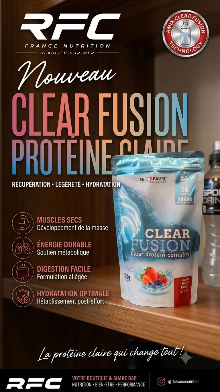 Eric Favre Clear Fusion — variante de protéine claire en sélection