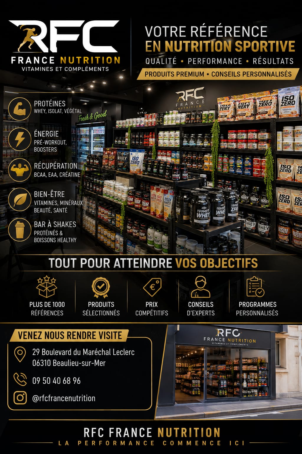 Votre référence en nutrition sportive à Beaulieu-sur-Mer