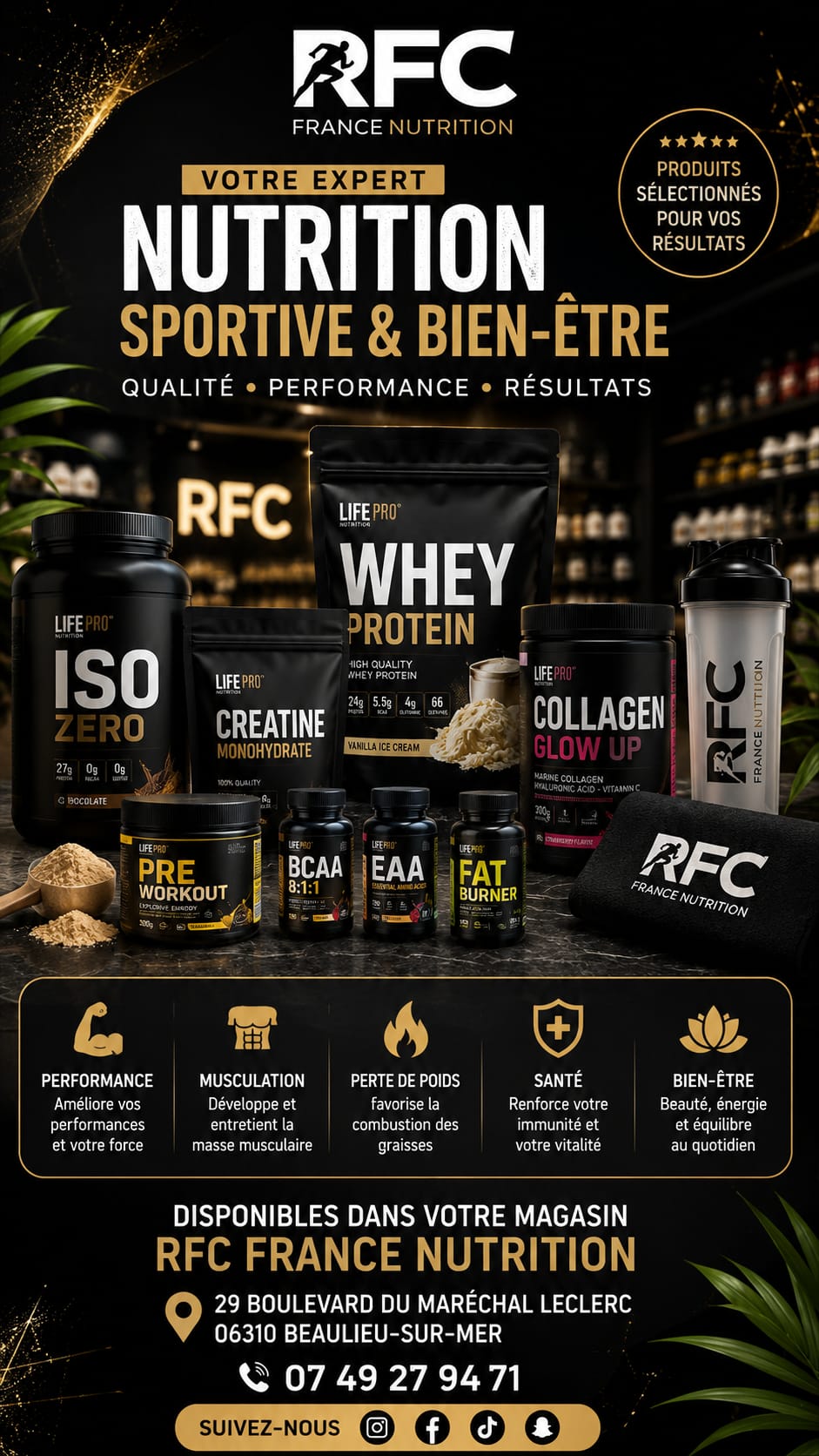 Expert nutrition sportive & bien-être RFC France Nutrition