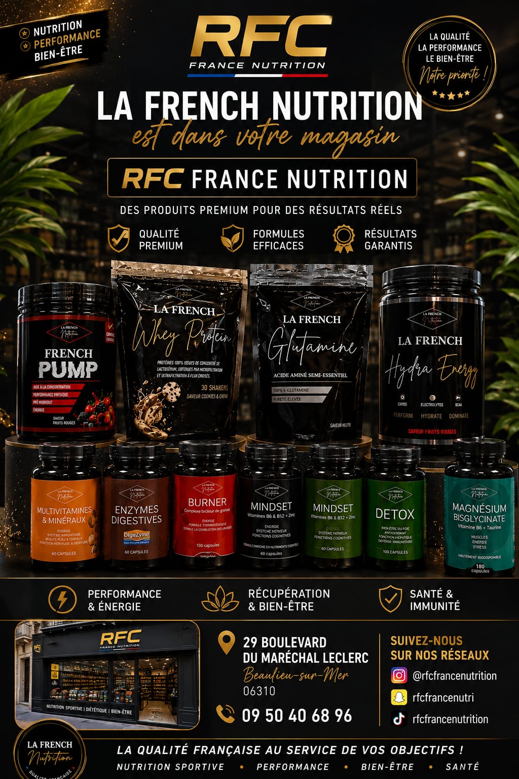 Gamme La French Nutrition disponible en magasin