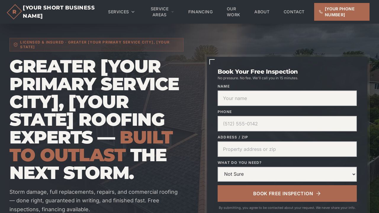 ROOFING TEMPLATE 1 template preview