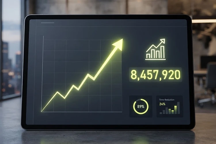 Efficiency and savings dashboard
