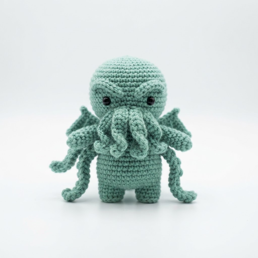 Crochet Cthulhu Pocket Idol