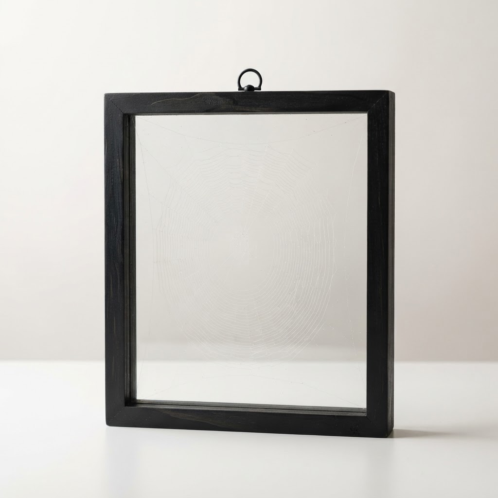 Preserved Spider Web Shadow Box