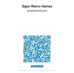 Venmo QR code for Sapo-Retro-Gamez