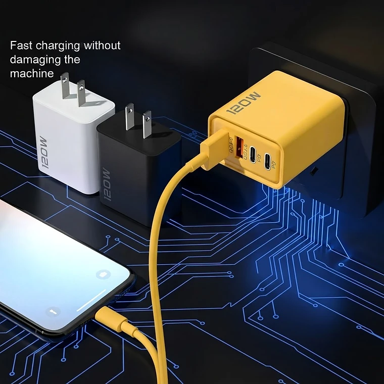 Tricitech Quad-Port 120W GaN Wall Charger