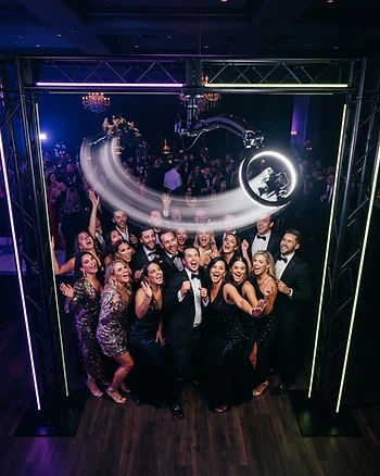 First dance captured from above — a clip the couple will keep forever.