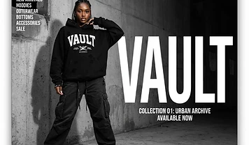 Reupp Vault — Clothing Brand website design by Saxton Media