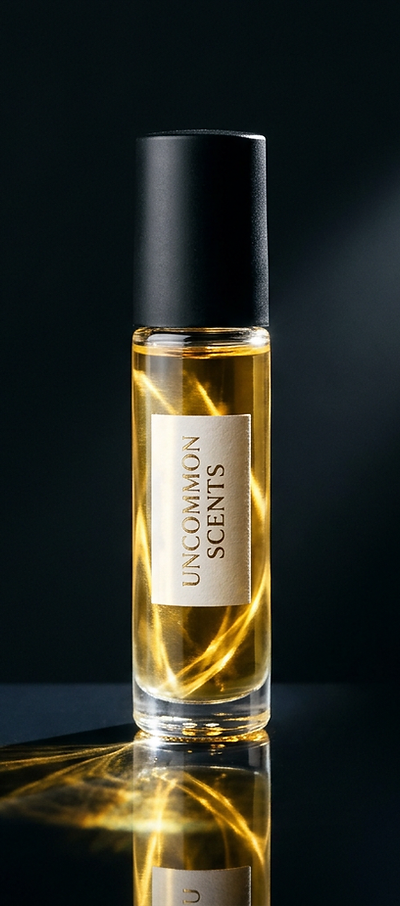 Uncommon Scents clear glass 10 mL roller bottle