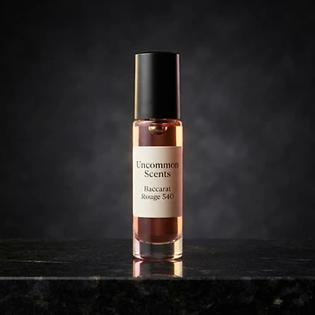 Uncommon Scents Maison Francis Kurkdjian Baccarat Rouge 540 inspired oil roller bottle