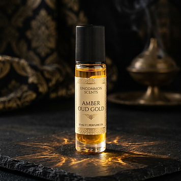 Uncommon Scents Al Haramain Amber Oud Gold inspired oil roller bottle