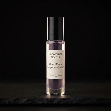 Uncommon Scents Gucci Flora Gorgeous Orchid Eau de Parfum inspired oil roller bottle