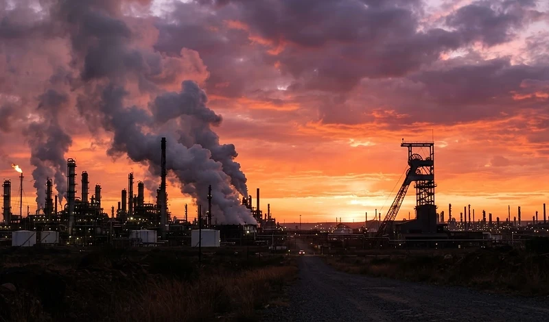 Industrial landscape near Surrounding Industrial Areas, Mpumalanga