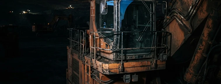 Mining Service Vehicles operating on an open-cast mine near Lephalale