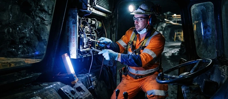 LHD Air Conditioning service on mining equipment in the Rustenburg area