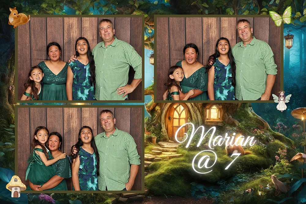 Birthday Events photo booth print template