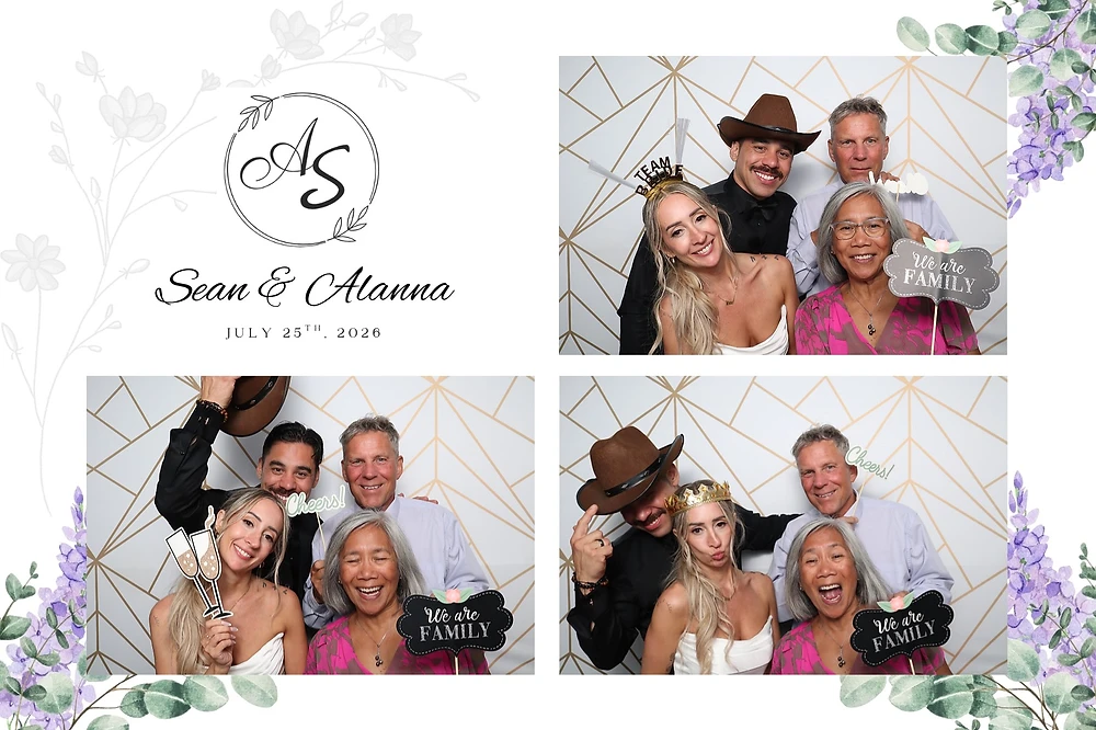 Wedding Events photo booth print template