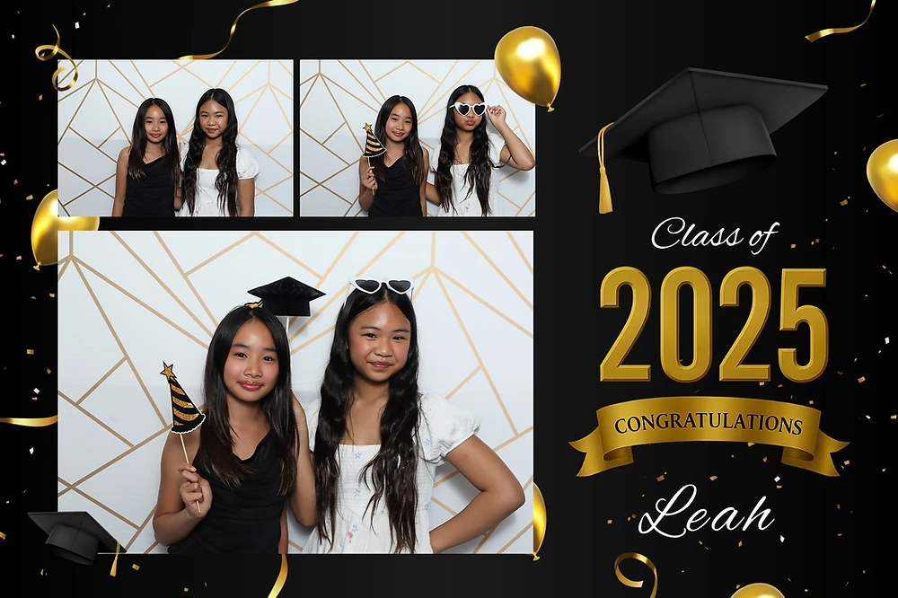 Graduations photo booth print template