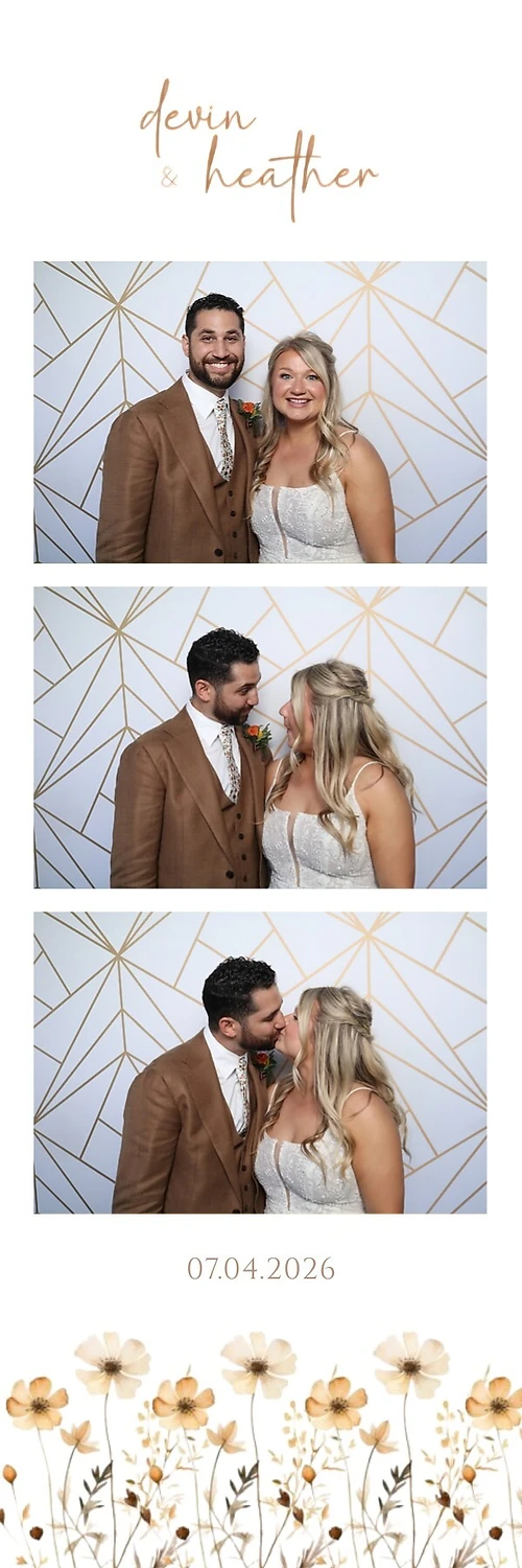 Wedding Events photo booth print template