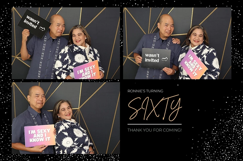 Birthday Events photo booth print template