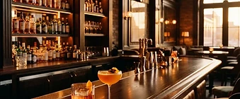 The Copper Lantern bar interior