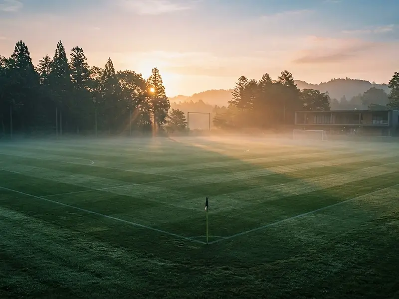 VINTERATE サッカーの練習風景
