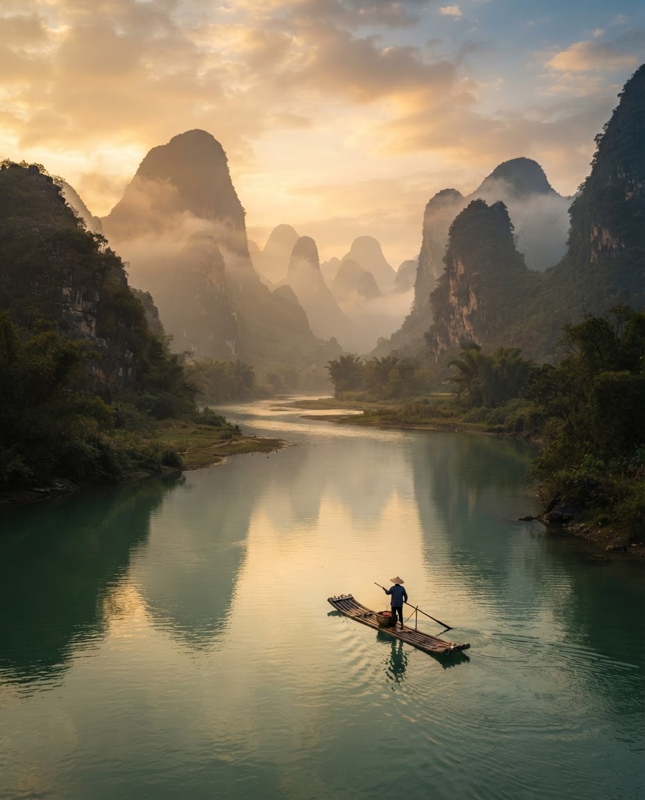 Yangshuo β Karst peaks & Li River dreams