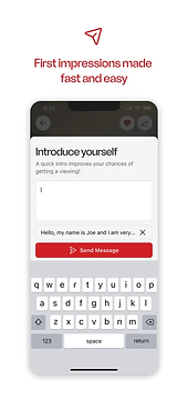 Friends of Friendz introduce yourself messaging screen