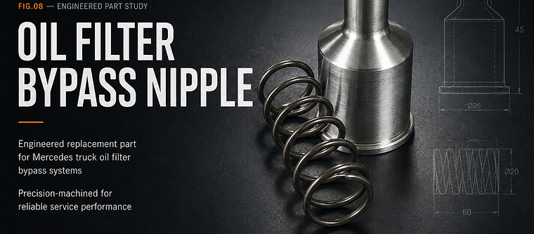 Oil Filter Bypass Nipple — Replacing the Small Part That Stops the Vehicle