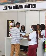 Zeepay Ghana on the floor