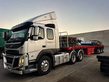 CD & Sons Transport semi trailer on the road