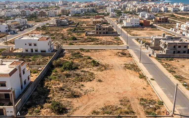 Vente terrain - Douar El Lmnadla, 3483 m²