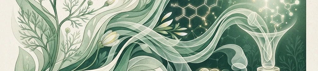 Abstract botanical ingredient illustration