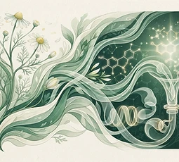 Abstract botanical ingredient illustration