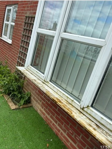 uPVC window cleaning — example property