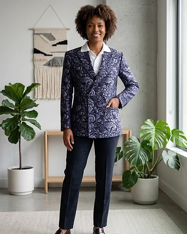 Unique Commissions sports poly blend bespoke club blazer for one-off commissions — view 4