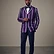 University sports poly blend classic-fit club blazer with embroidered society crest for university & alumni events — view 3