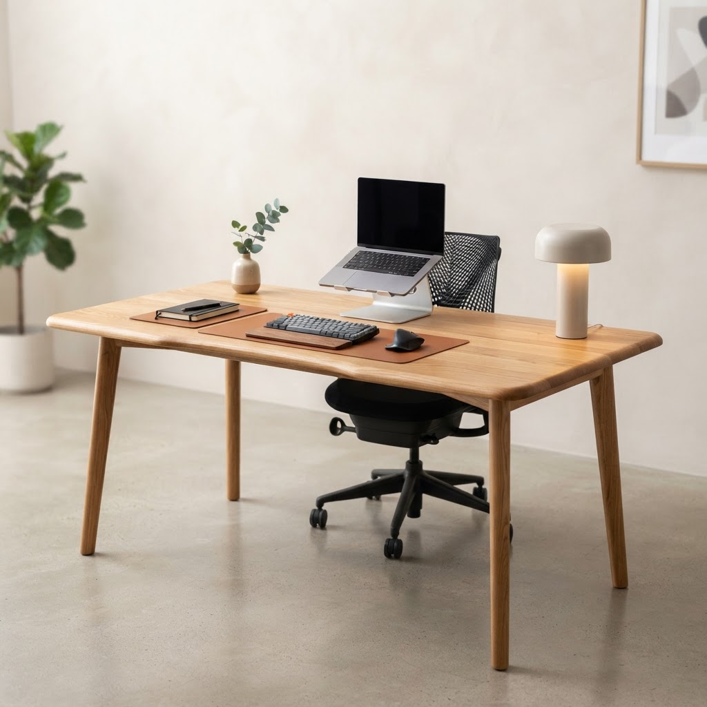 Bureau ergonomique bois