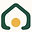 The Empathy Global mark, a green house shape holding a gold circle.