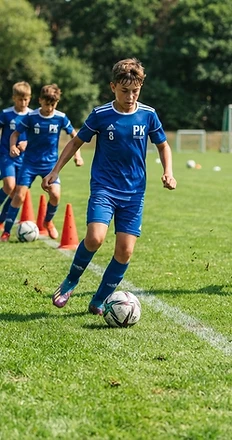 Fußballtraining am Standort Rüsselsheim am Main