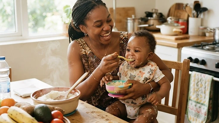 6-Month Baby Food Timetable Nigeria: Week-by-Week Weaning Guide (Pap, Yam, Moin Moin & More)