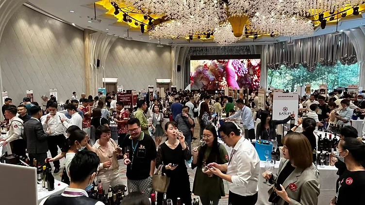 International wine and spirits exhibition floor at Interwine Guangzhou at the Pazhou Complex