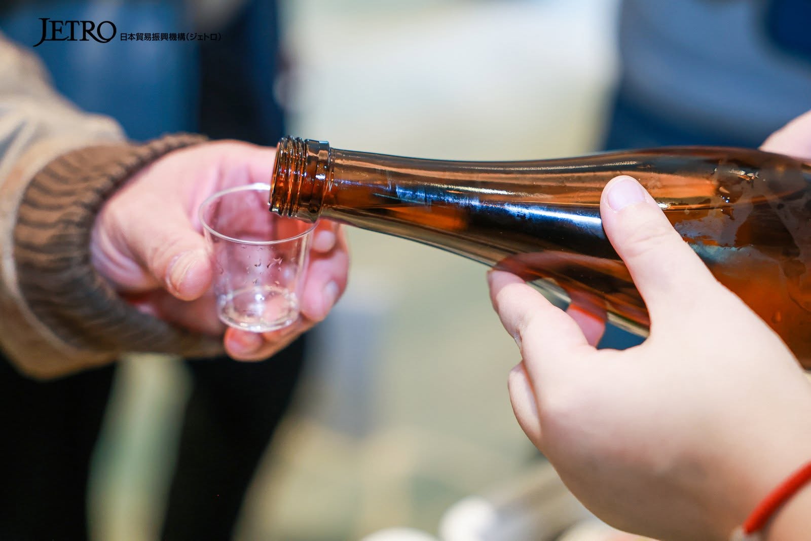Interwine tasting close-up