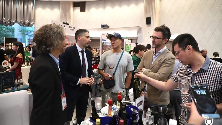 B2B wine distributor reviewing market selection priorities and wine portfolio options during a business matching session