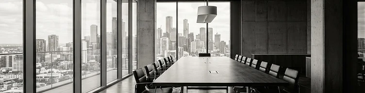 A modern boardroom where serious franchise consulting business is conducted