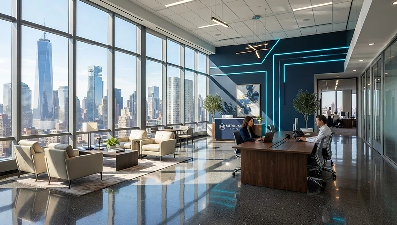 Clean modern office