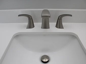 Modern Bathroom with Walk-In Shower — Hartville Kitchens and Bath