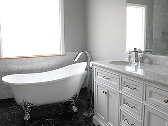 Primary Bathroom with Freestanding Tub — Hartville Kitchens and Bath