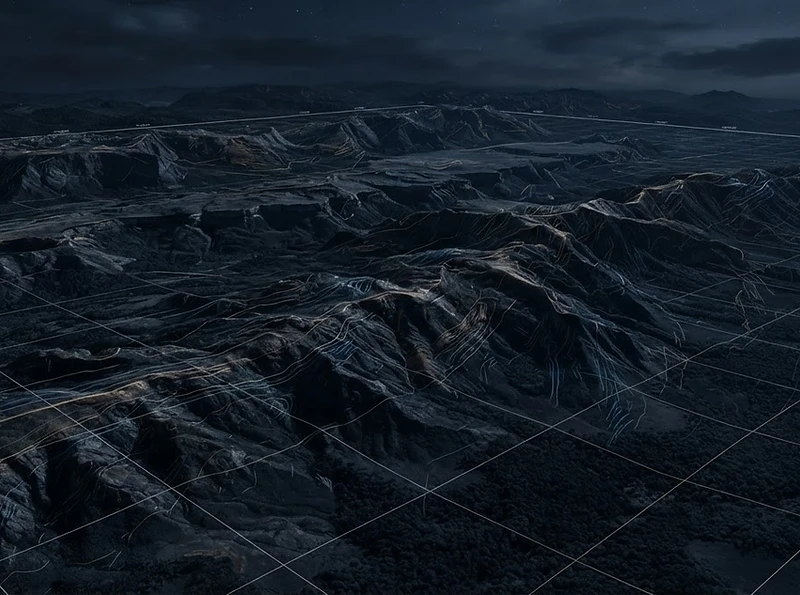 Modelo digital de terreno com dados geoespaciais