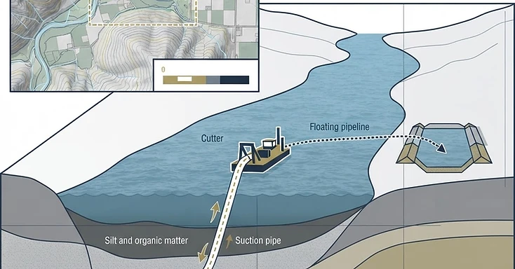 Composição técnica conceitual — desassoreamento